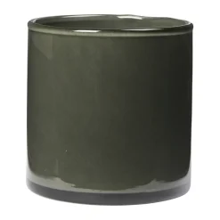 Solai farol para vela, Dark Green, Ø10 cm