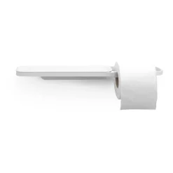 Soporte de papel higiénico con estante MindSet, Mineral Fresh White