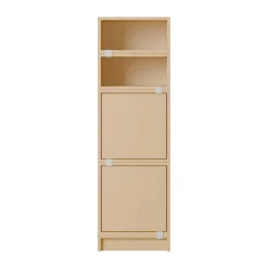 Stacked sistema de almacenamiento para oficina, configuración 4, Roble