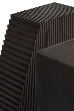 Sujetalibros Grooves, 2-packkkk, Mahogany dark brown