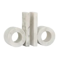 Sujetalibros Orlin 2-pack, Mármol