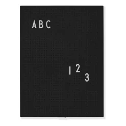 Tablón de letras Design Letters A4, negro