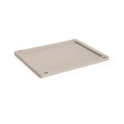 Tapa mediana Colour Crate plastic, Warm grey