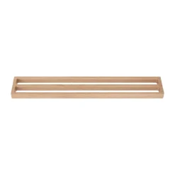 Toallero doble Andersen 73,5 cm, Lacquered oak