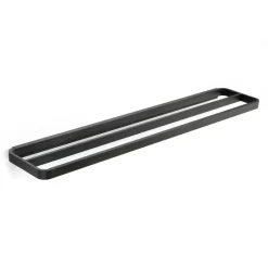 Toallero doble RIM 12x70 cm, Black