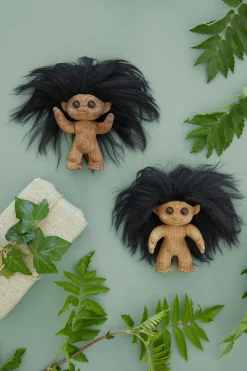 Troll de la suerte 9 cm, Roble