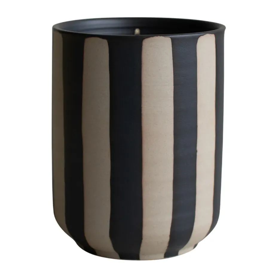 Vela aromática Burn 60 h, Stripe black