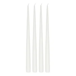 Vela cónica Atmosphere 32 cm, 4 unidades, Blanco