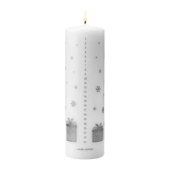 Vela de calendario 2025, Blanco-plata