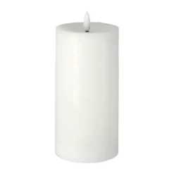 Vela gruesa LED Bright Melt 17,5 cm, blanco