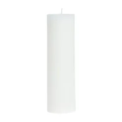 Vela Lissa Ø6x20 cm, Blanco