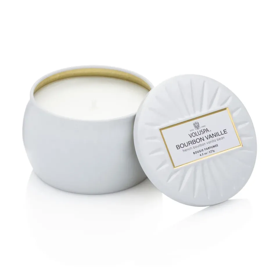 Vela perfumada Decorative Tin 25h, Bourbon Vanille