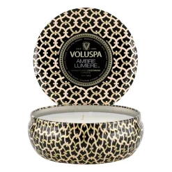 Vela perfumada Maison Noir 3-wick Tin 40 horas, Ambre Lumiere