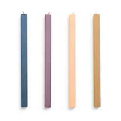 Vela Square Candl mix 4-pack, Dark