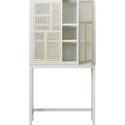 Vitrina Air, Blanco, ratán