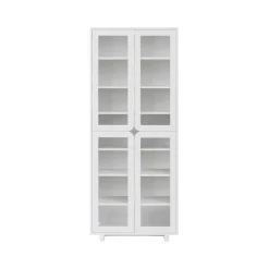 Vitrina alta Vidja, Lacado blanco