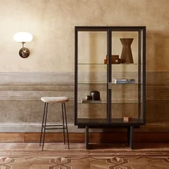 Vitrina Private, Vidrio, roble teñido claro