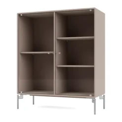 Vitrina Ripple II 69,6x82,2x30 cm, Mushroom-ben chrome