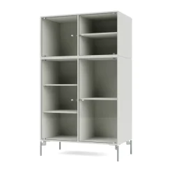 Vitrina Ripple III 69,6x117,6x38 cm, Nordic-ben chrome