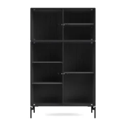 Vitrina Ripple III 69,6x117,6x38 cm, Anthracite-ben black