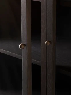 Vitrina Trace SC88 120x192x40 cm, Dark stained oak