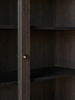 Vitrina Trace SC88 120x192x40 cm, Dark stained oak